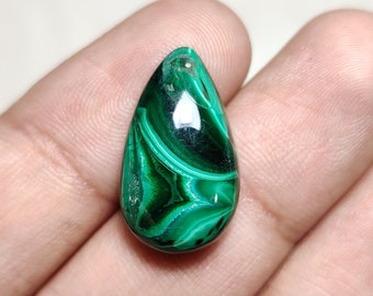 Natural Malachite Smooth Cabochon, Top Grade Quality of Pear Shape Malachite Cabochon for making Jewelry.