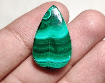 Natural Malachite Smooth Cabochon, Top Grade Quality of Pear Shape Malachite Cabochon for making Jewelry.