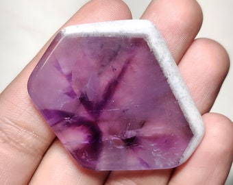 Natural Trapiche Star Amethyst Smooth Cabochon, Splendid Quality of Slice Shape Trapiche Star Amethyst Cabochon for making Jewelry.