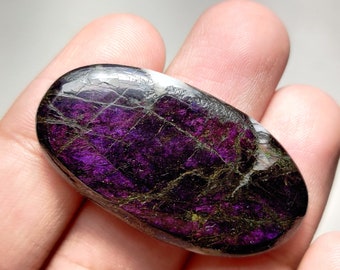 Natural Purpurite Smooth Cabochon, Top Grade Quality of Oval Shape Purpurite Cabochon for making Jewelry.