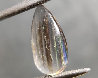 Rare Rainbow Scapolite Smooth Cabochon, Top Grade Quality of Pear Shape Rainbow Scapolite Smooth Cabochon for making Jewelry.