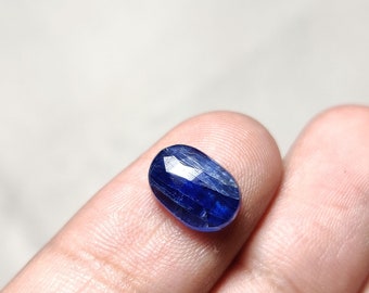 Natural Bio Blue Kyanite Faceted Gemstone,Amazing Quality Oval Shape Bio Blue Kyanite Gemstone for making Jewelry