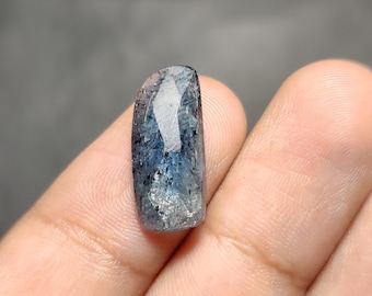 Natural Teal Moss Kyanite Faceted Gemstone, Fancy Shape, 6 Ct