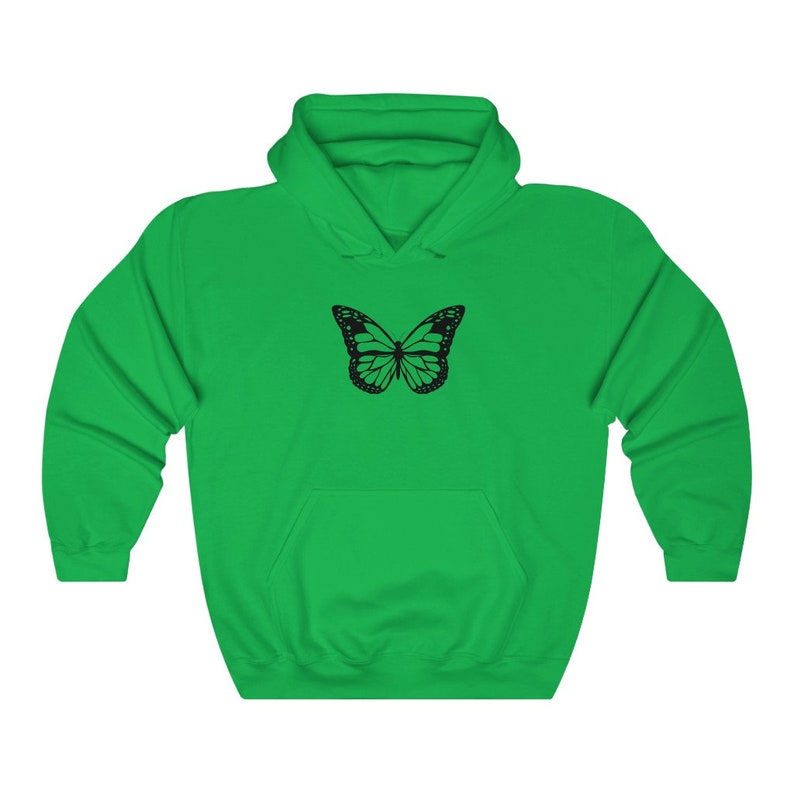 orange butterfly sweatshirt
