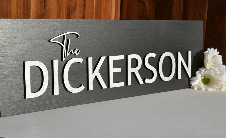 Personalized sign Last name sign Family name plaque Custom wood sign 3D sign Family name sign Rustic wooden sign Established sign