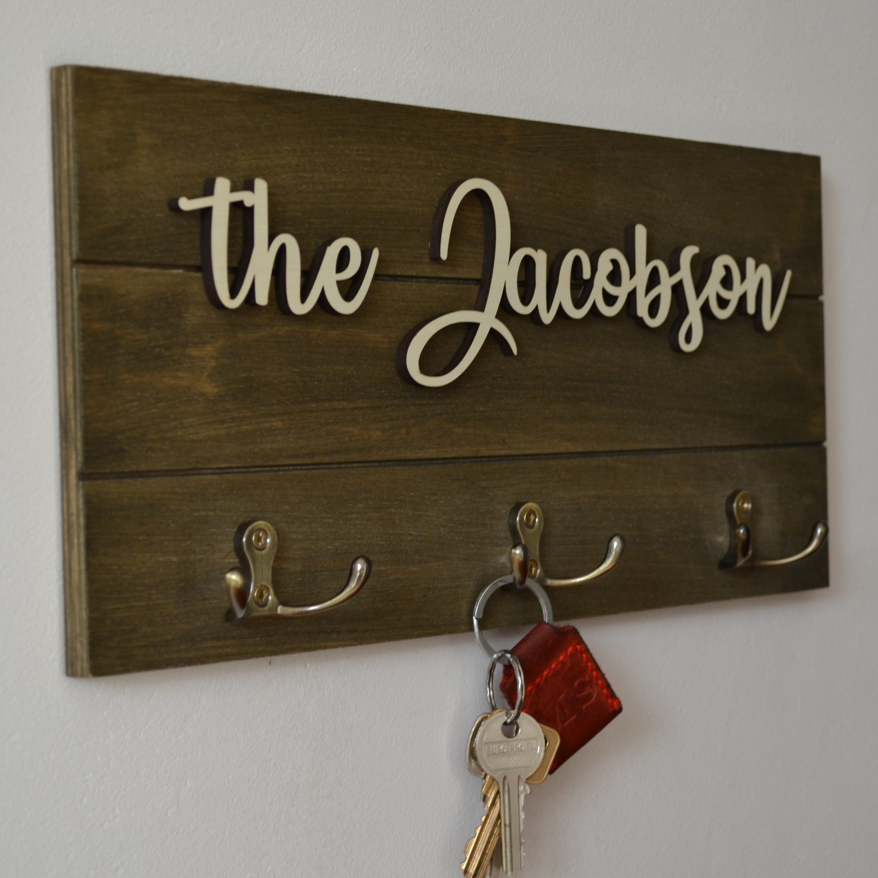 last-name-key-holder-for-wall-family-name-3d-personalized-etsy
