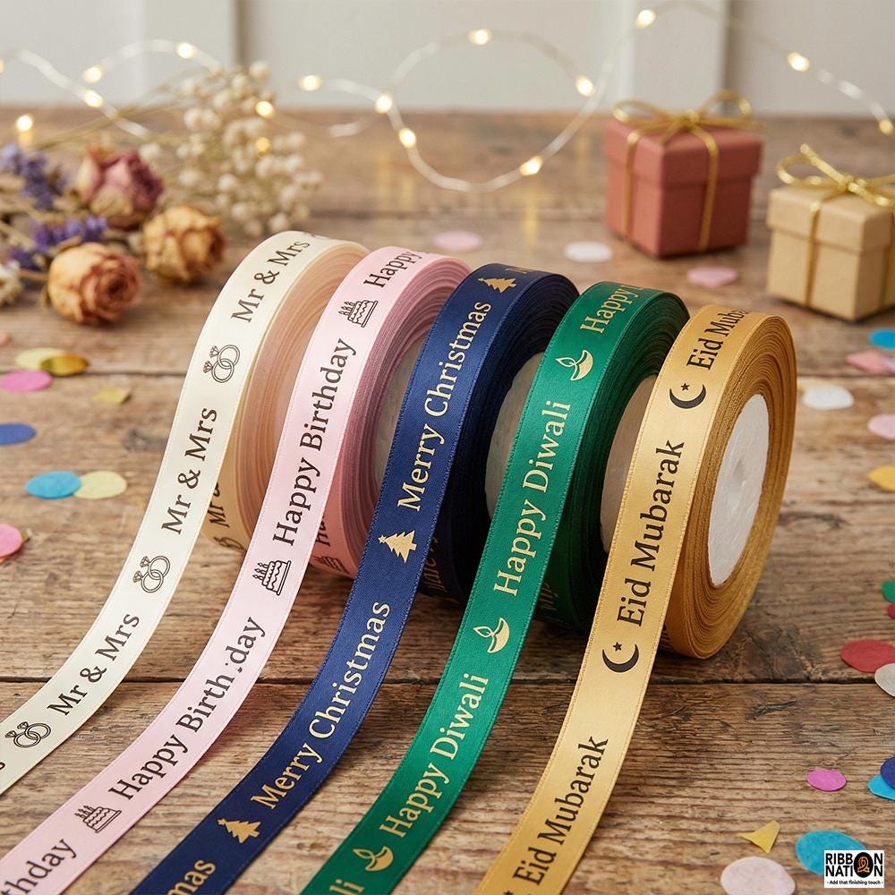 PRÄSENT C.E. Pattberg Satin crème, 25 m Satinband zum