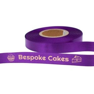 Personalised Printed Satin Ribbon 38mm Custom Made For Any Occasion Perfect for Weddings, Birthdays, Anniversaries and Corporate Use image 9