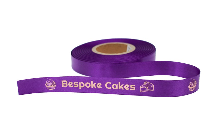 Personalised Printed Satin Ribbon 38mm Custom Made For Any Occasion Perfect for Weddings, Birthdays, Anniversaries and Corporate Use image 9