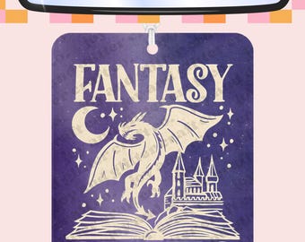 Fantasy Readers Book Club Felt Freshie | Car Air Freshener | Choose your Scent | Gift for Anyone