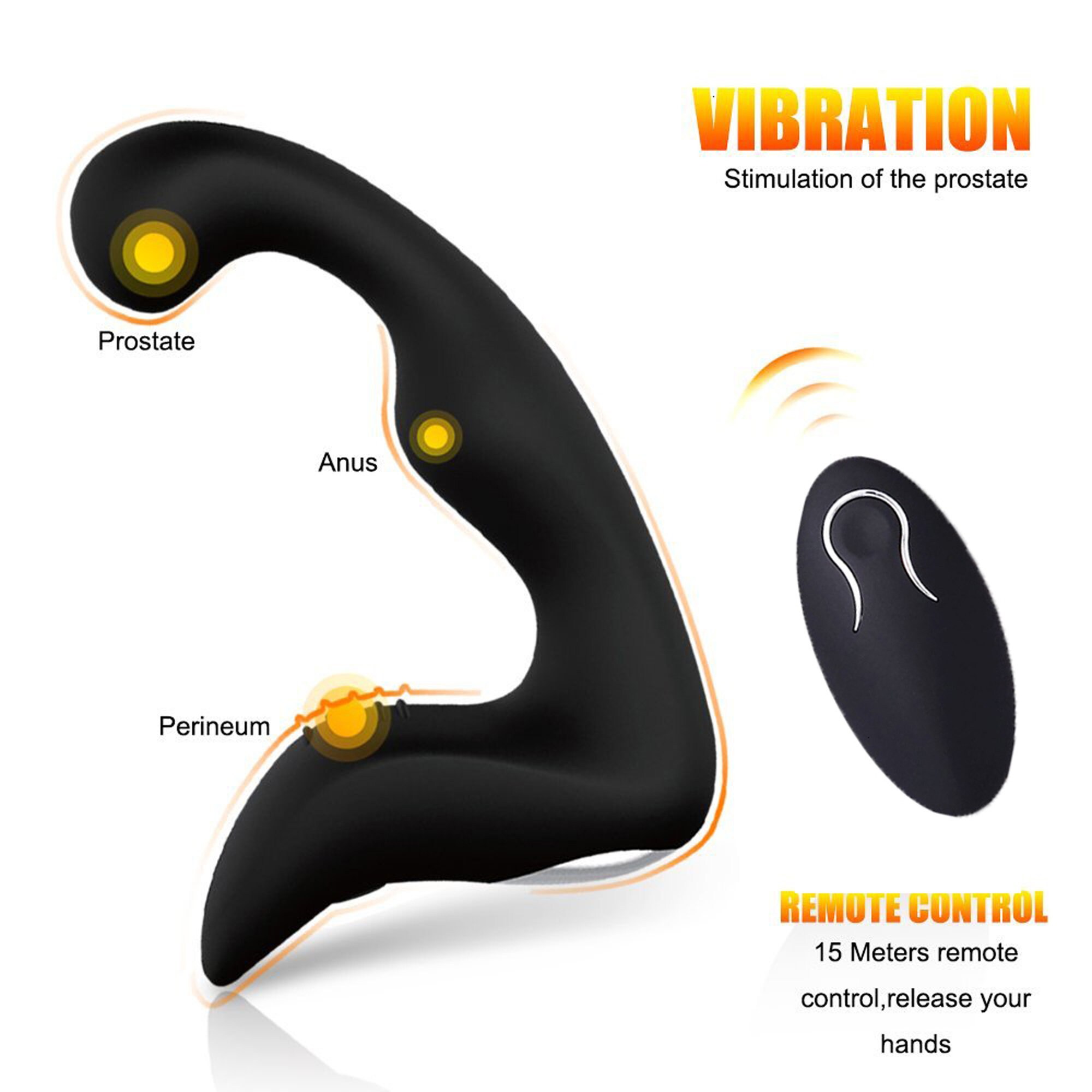 Remote Control Prostate Massager For Men Anal Vibrator Sex Etsy 