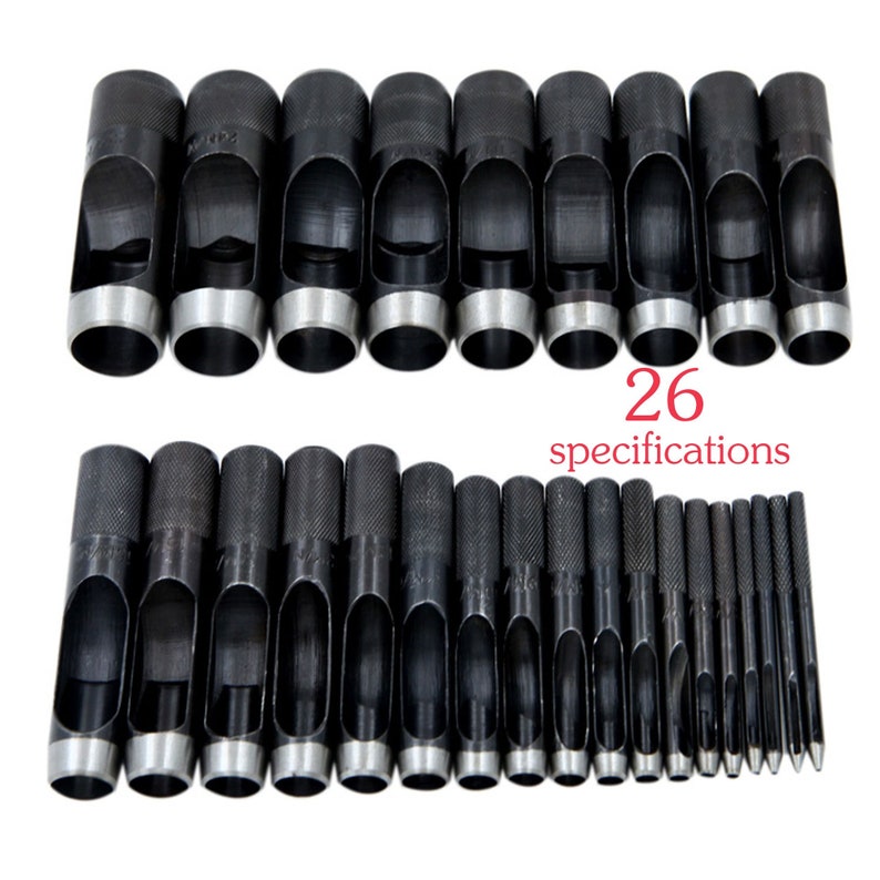 puncher round punch Black Belt punch hollow punch,1mm 2mm 3mm 4mm 5mm 6mm 7mm 8mm 9mm 10mm 15mm 20mm round steel punch leather punch