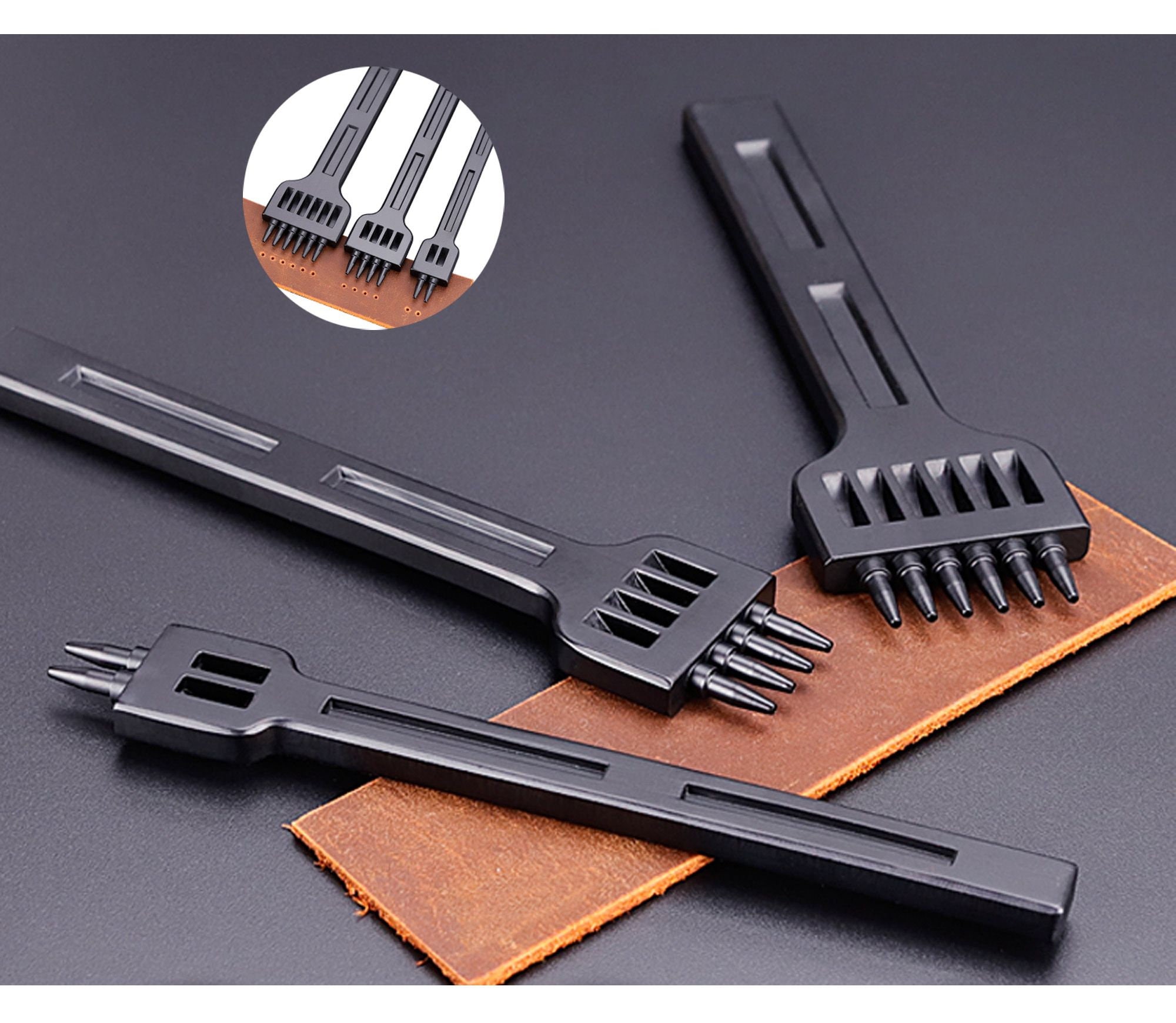 4mm/5mm/6mm Leather Stitching Prong punch round holes Leather Etsy