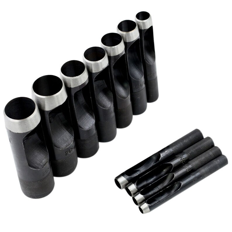puncher round punch Black Belt punch hollow punch,1mm 2mm 3mm 4mm 5mm 6mm 7mm 8mm 9mm 10mm 15mm 20mm round steel punch leather punch