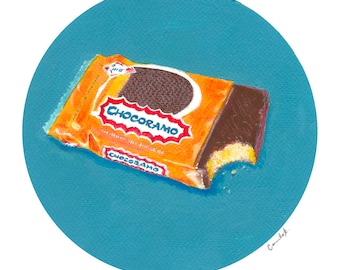 Colombian Snack Nostalgia Art Print - "Chocoramo" by Camila Tellez (Nostalgia Colombiana)