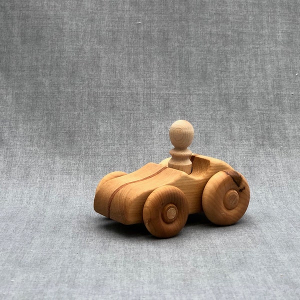 Small wood toy Racecar