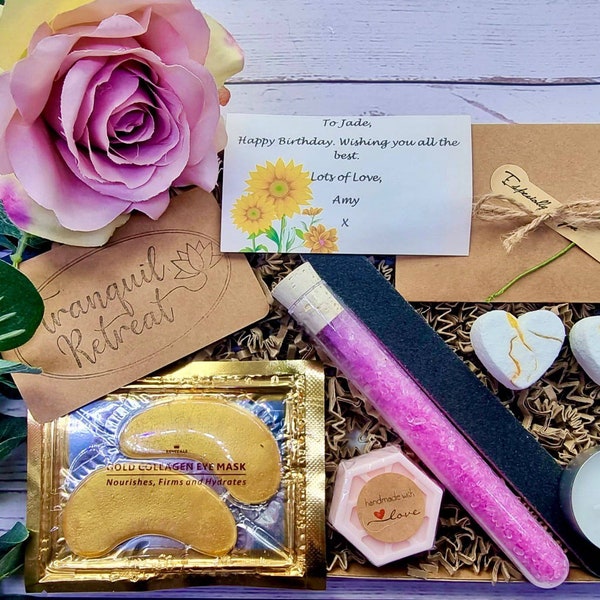 Spa box | Personalised | Pamper box | Self-Care | pick me up | Handmade | Care package | Get well soon | Birthday | For her | Letterbox