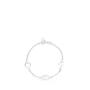 Silver TOUS Real Sisy Bracelet With Pearls 17,5cm. - Etsy