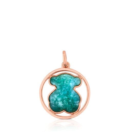 Tous Rose Vermeil Silver Camille Pendant With Amazonite - Etsy