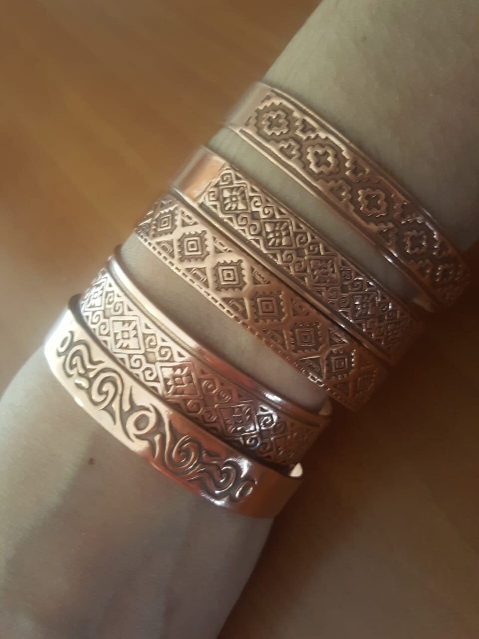 Pulsera de cobre hecha a mano en Chile Sudamérica Etsy