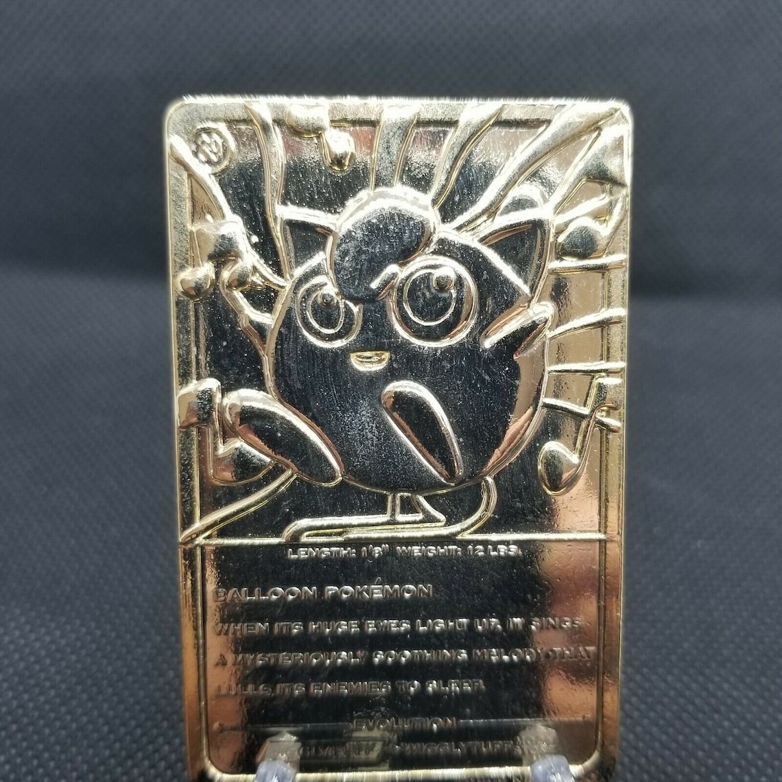 Jigglypuff 39 1999 Pokemon 23K Gold Plated Trading Card - Etsy