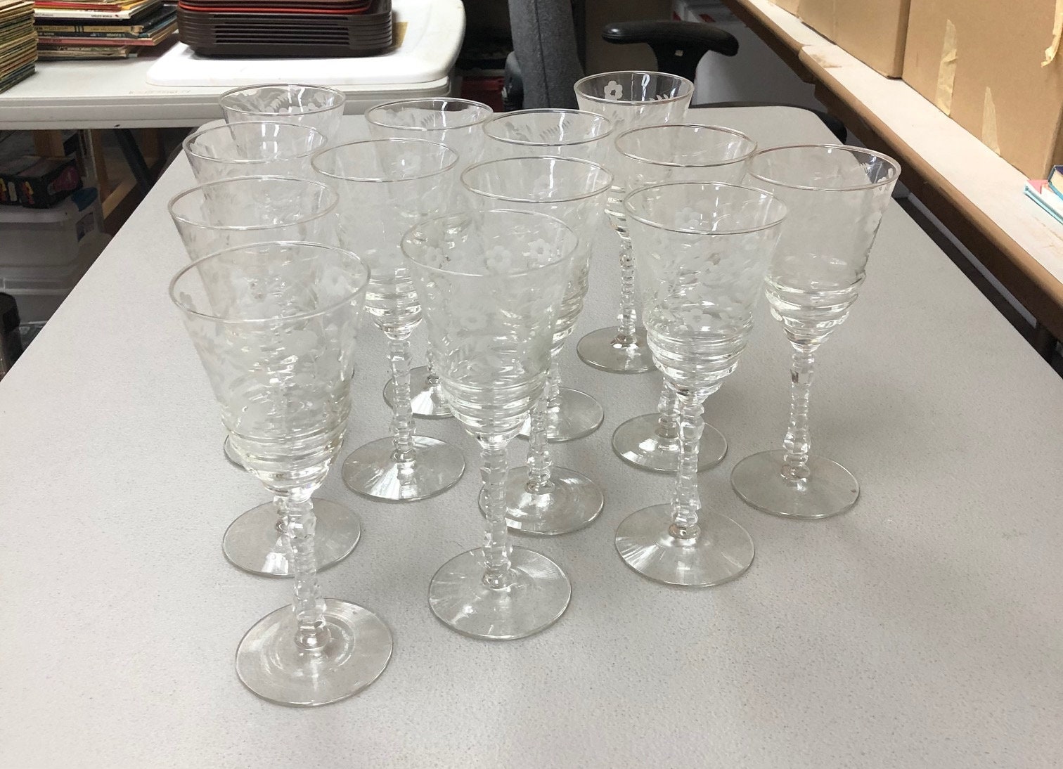 Beautiful Cut Crystal Wine Glasses 13 Etsy