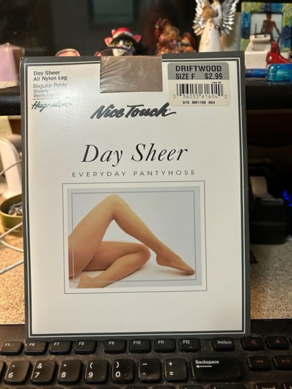 Vintage Nice Touch Day Sheer Pantyhose - Driftwoo… - image 1