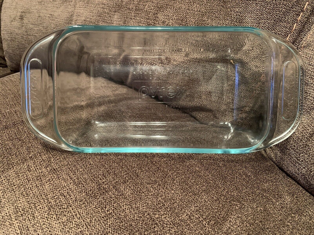 Vintage Pyrex Loaf Bread Pan 2213 Clear Glass 8.5 X 4.5 X 3 1.5 Qt. Like New Etsy