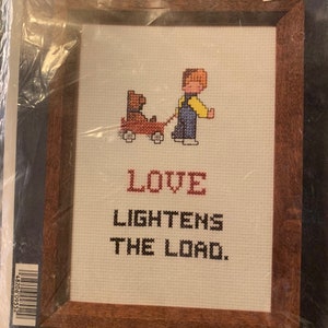 Needle Magic - Love Lightens The Loan - #9552 Counted Cross Stitch Kit
