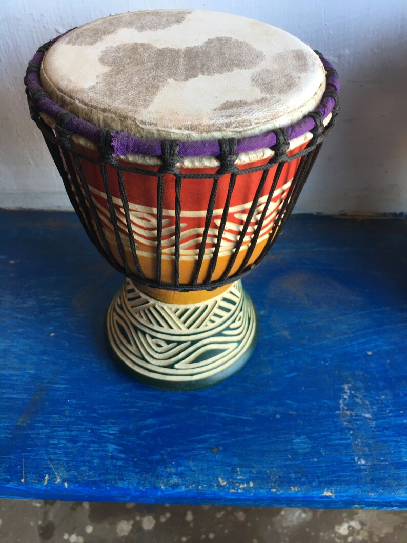 Djembe Drum, Small Djembe Drum for Kid, Musical Instrument, African