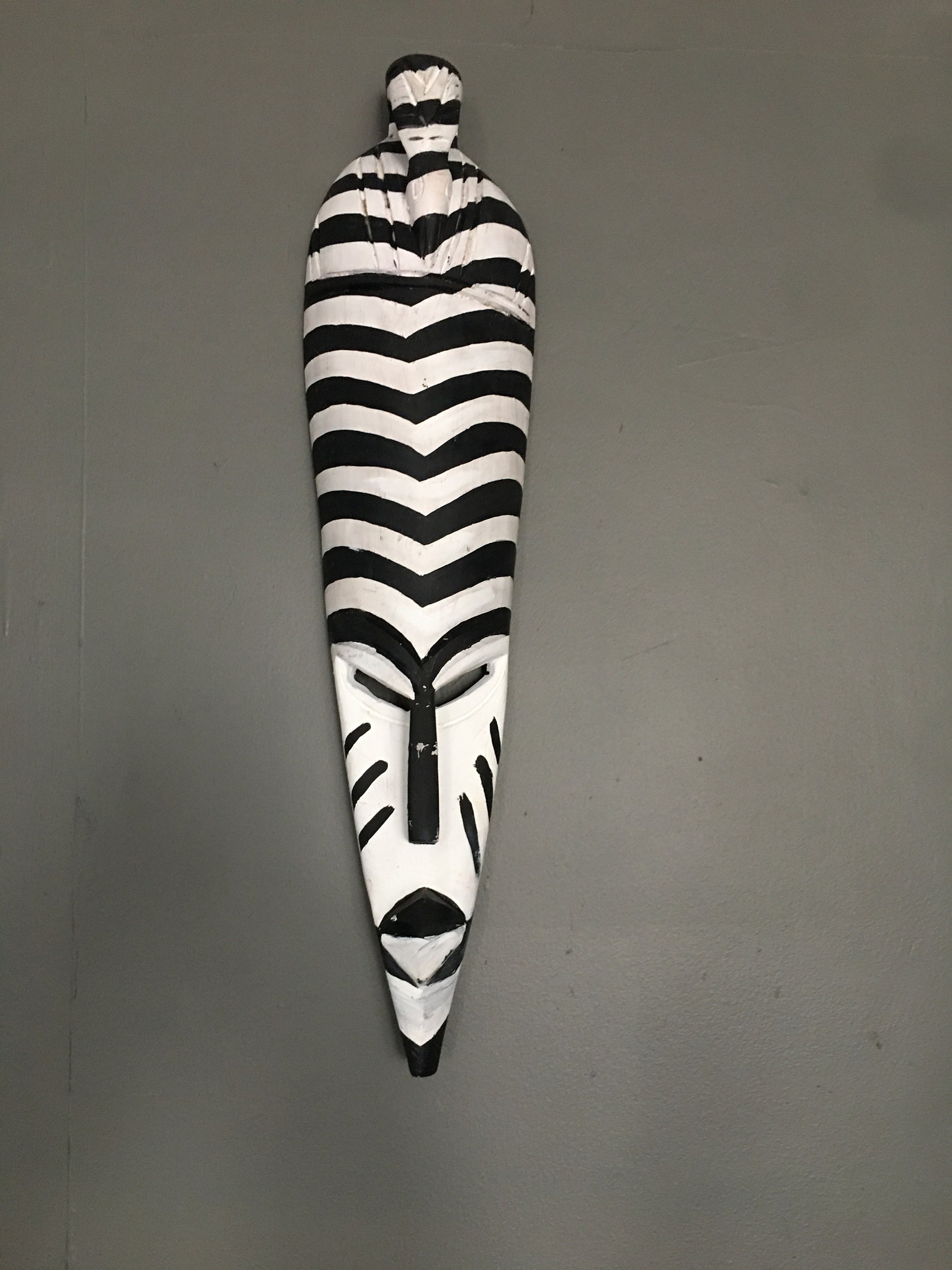 African Mask for Wall, Wall Hanging Wooden Mask, Wall Art, Home Decor