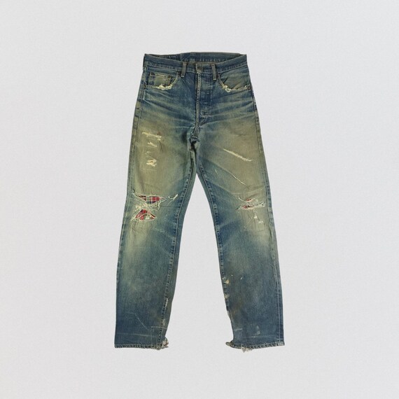 Vintage 90s Distress Levis 503B Redline Jeans 31x33, Vintage Levis 