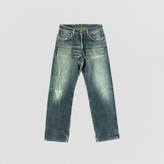 Vintage Blue Wash Edwin 505X Selvedge Jeans 32x31, Vintage