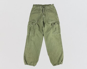Vintage Schott Cargo Pants 29x31 Parachute Pants Cargo Pants Straight Cut Pants Multi Pocket Utility Pants Drawstring Zipper Pants