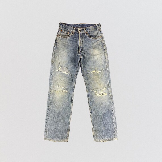 Vintage 90s Distress Levis 502 Jeans 28x29, Vintage Levis Jeans 