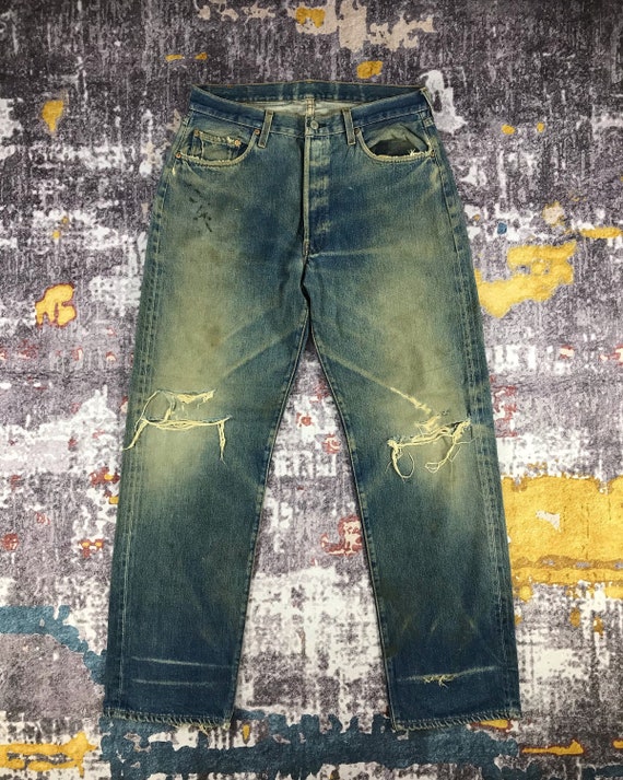 70s Vintage Rusty Mud Wash Levis 501 Redline Jeans 33x32 - Etsy Denmark