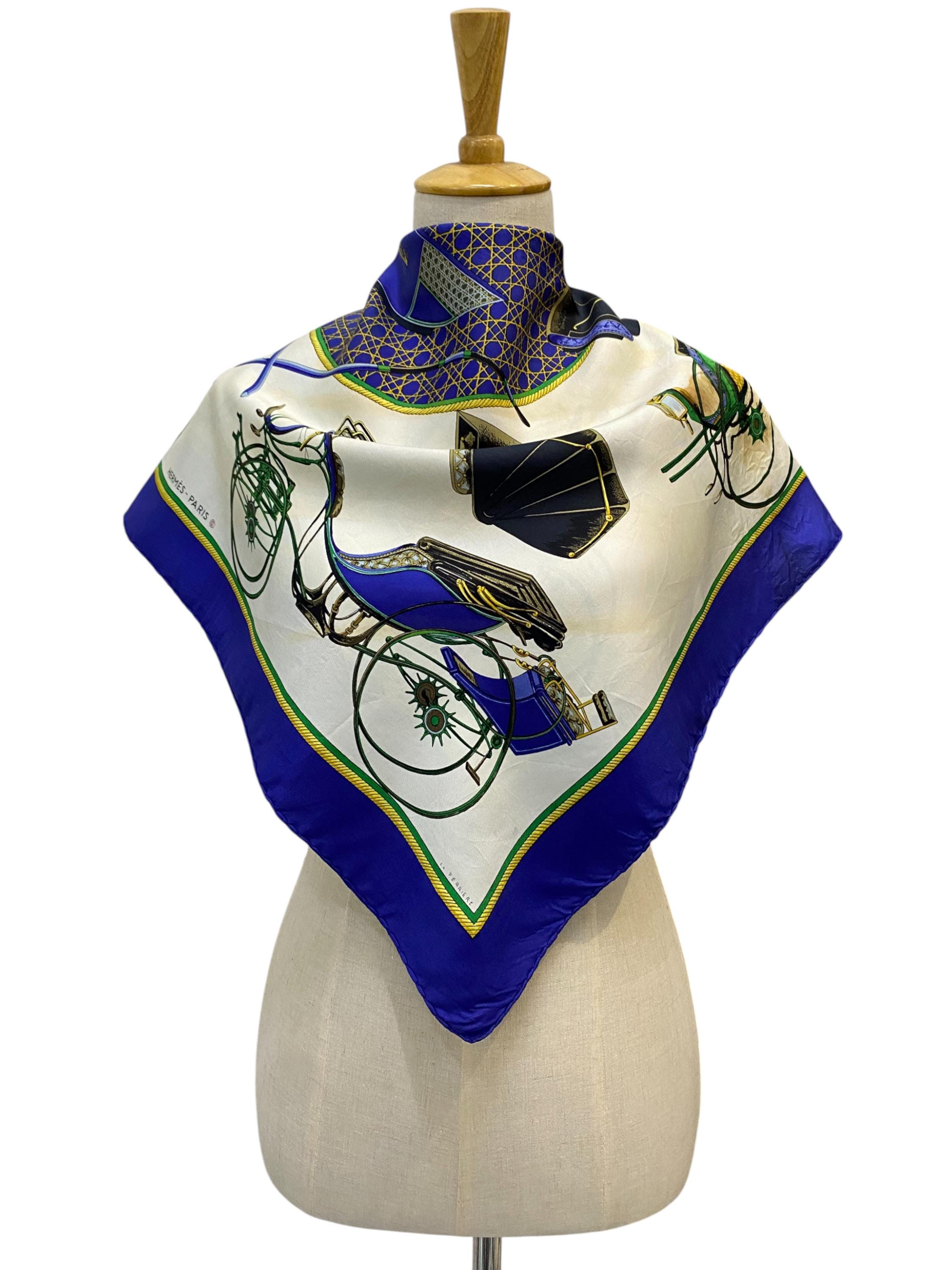 Hermes Scarf Les Voitures - Etsy