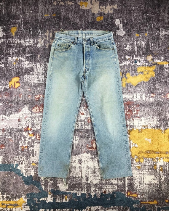 Vintage 90s Light Wash Levis 501 Jeans 