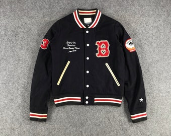 Vintage Billabong Wool Jacket Small Size Surfing Letterman Jacket Vintage Surfing Jacket Black Wool Jacket Vintage Wool Jacket