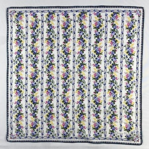 Vintage Christian Dior Handkerchief Retro Cotton Handkerchief Colorful Vintage Hanky Vintage Floral Handkerchief Headscarf Bandana