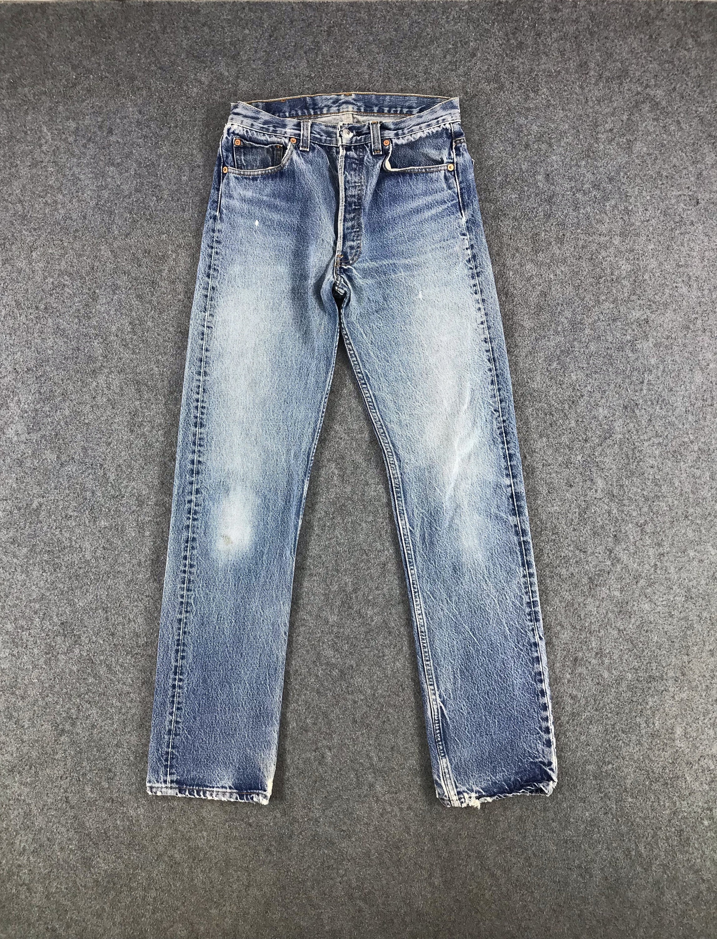 Vintage 90s Stone Wash Levis 501 Jeans 