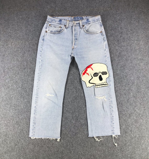 Vintage 90s Light Wash Levis 501 Jeans 
