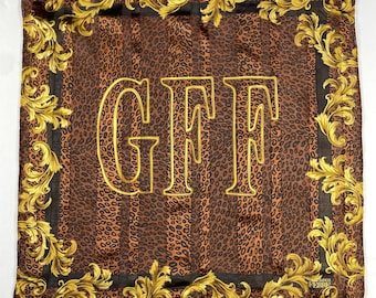 Vintage Gianfranco Ferre Handkerchief Retro Cotton Handkerchief Colorful Vintage Hanky Vintage Floral Handkerchief Headscarf Bandana