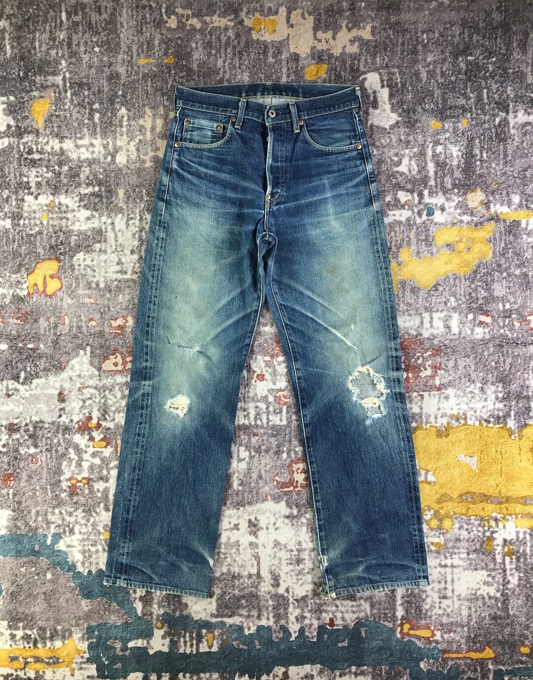 Vintage Big E 702 Levis 702 Redline Jeans 30x30 Vintage Levis Etsy