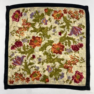 Vintage Ralph Lauren Handkerchief Retro Cotton Handkerchief Colorful Vintage Hanky Vintage Floral Handkerchief Headscarf Bandana
