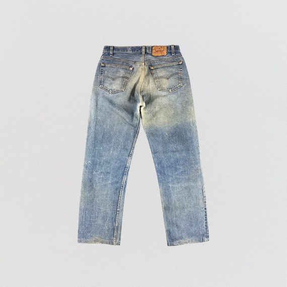 Vintage 80s Light Wash Levis 501 Jeans 32x29, Lev… - image 2