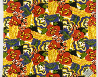 Vintage Mamboo Kite Plan Handkerchief Retro Cotton Handkerchief Colorful Vintage Hanky Vintage Floral Handkerchief Headscarf Bandana