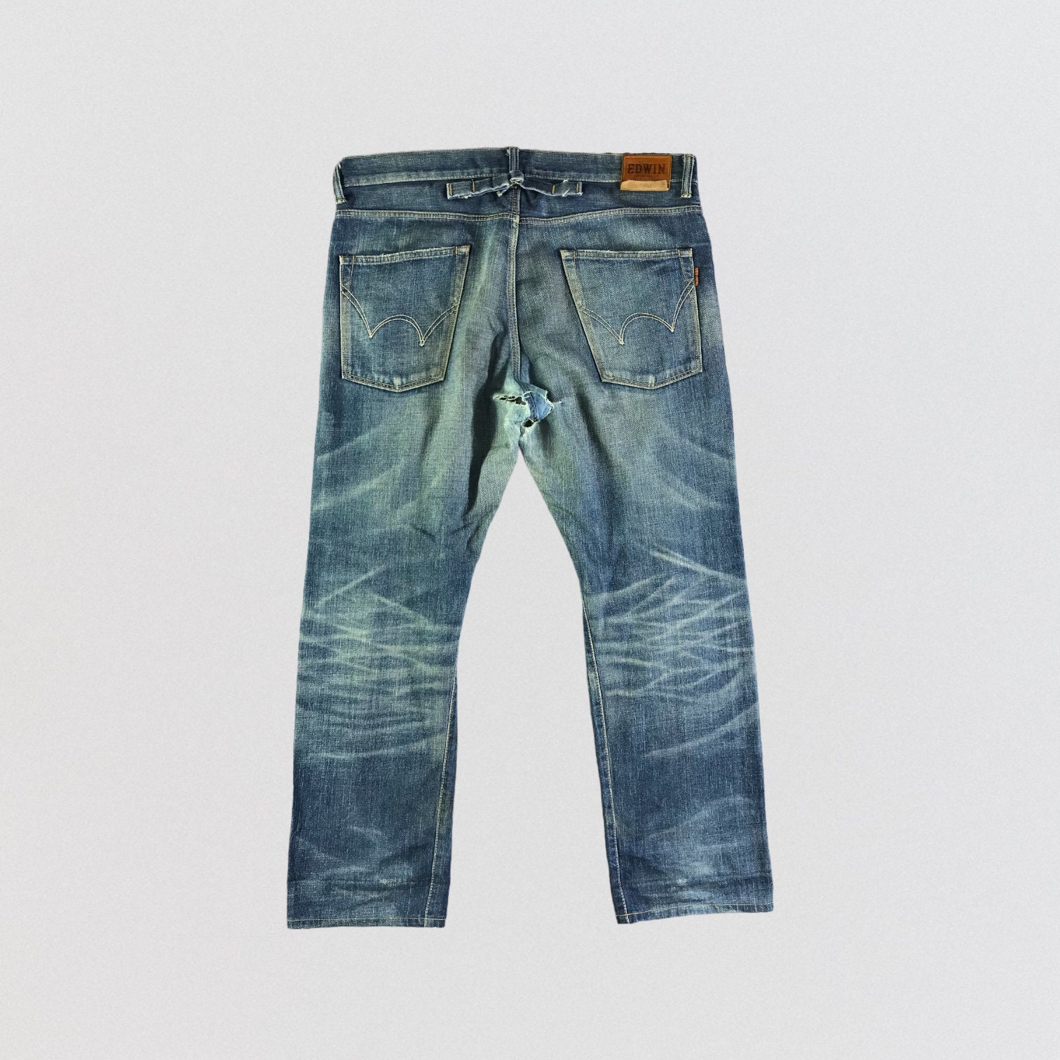 Vintage Blue Wash Edwin 505Z Selvedge Jeans 42x31, Vintage
