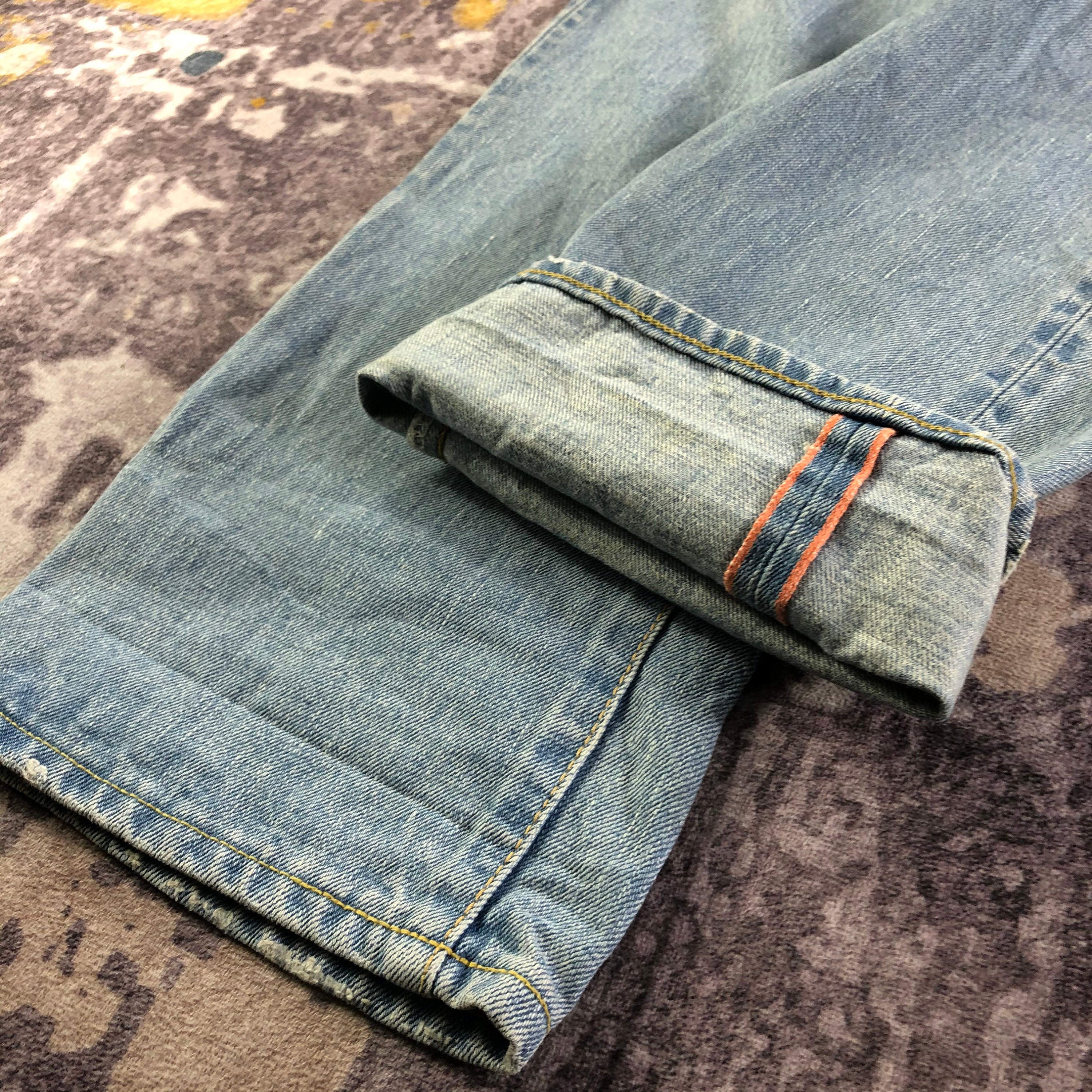 Vintage Light Wash Edwin 505ZX Selvedge Jeans 32x33, Vintage