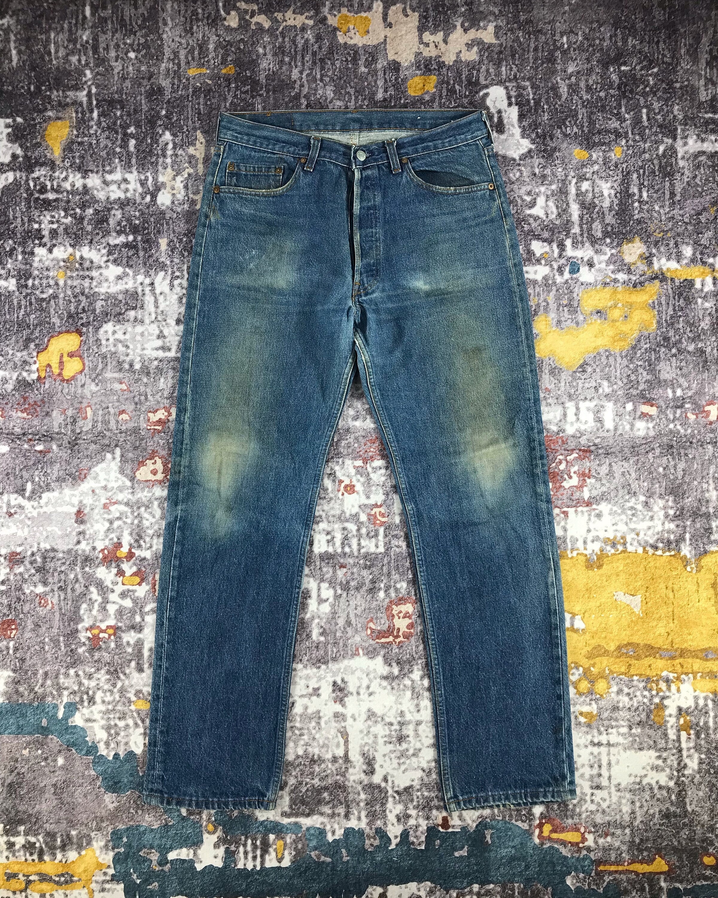 Vintage 80s Blue Wash Levis 501 Jeans 32x30 Levis High Waist | Etsy  Australia